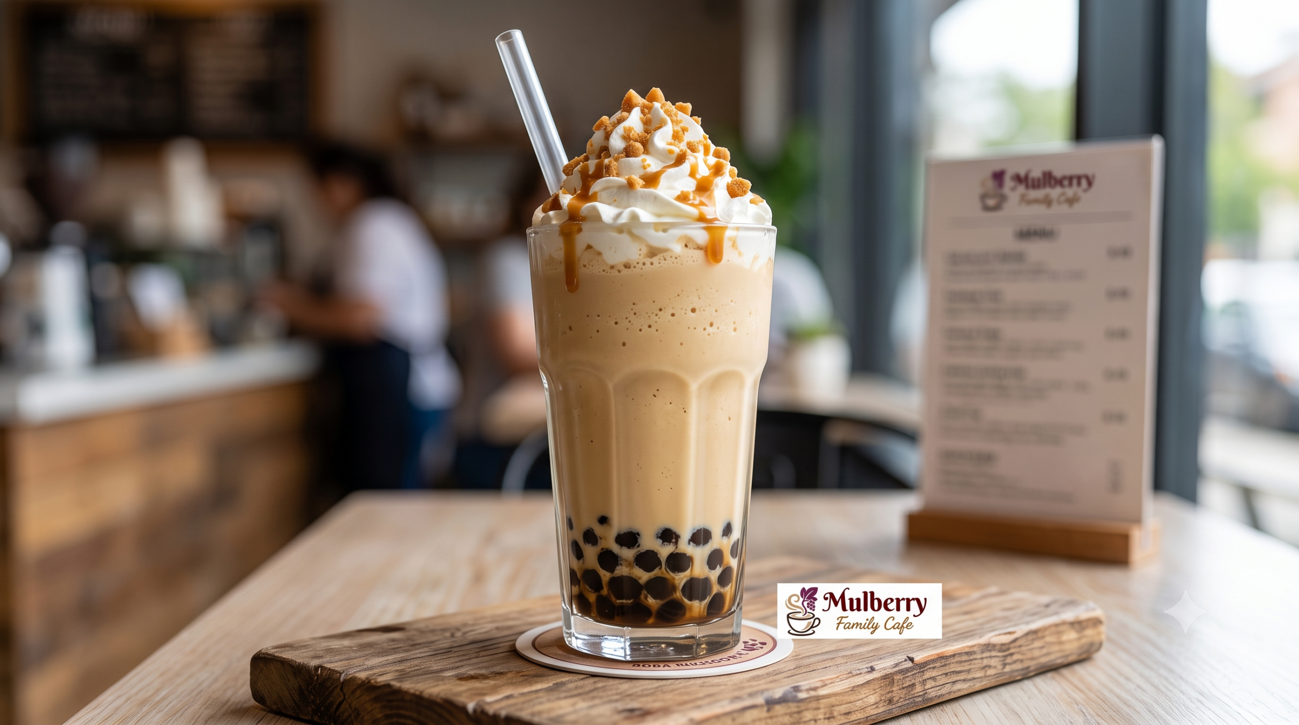Boba Butterscotch Milkshake Boba Butterscotch Milkshake