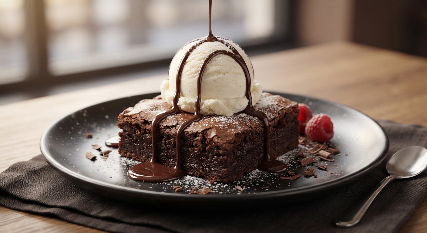 Brownie with Ice Cream Brownie with Ice Cream