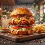 Chicken Lollipop Spicy Burger