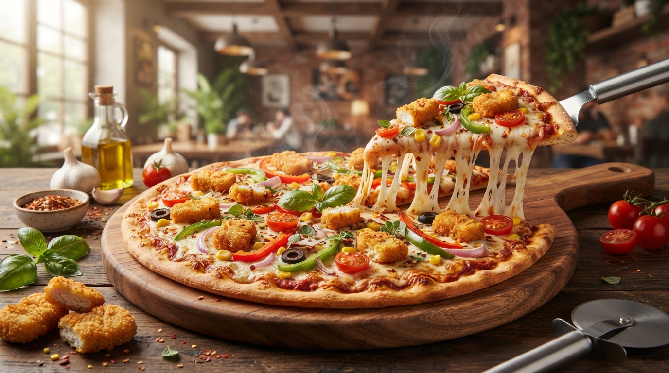 Chicken Nuggets Pizza Chicken Nuggets Pizza