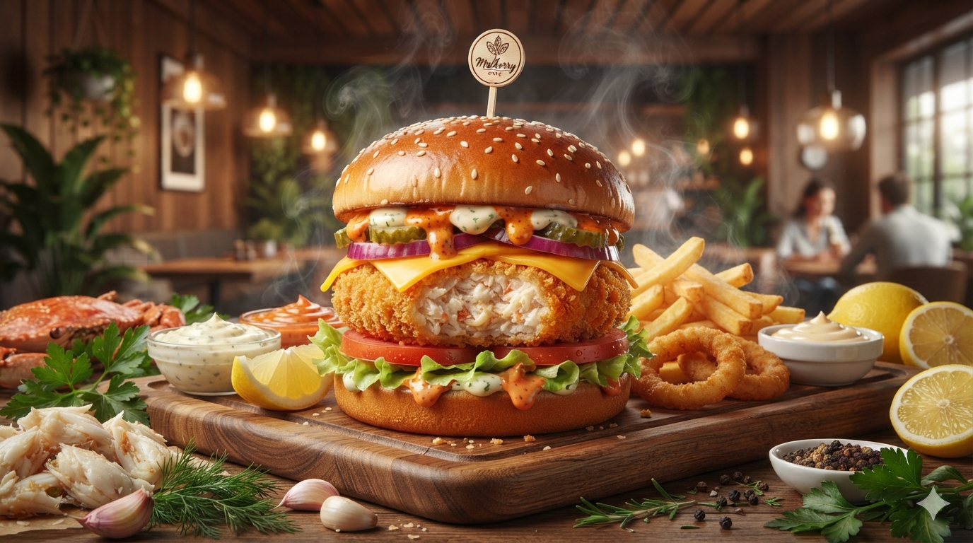 Crab Lollipop Burger 🍔🍟 Crab Lollipop Burger | Premium Mulberry Style - Image 1